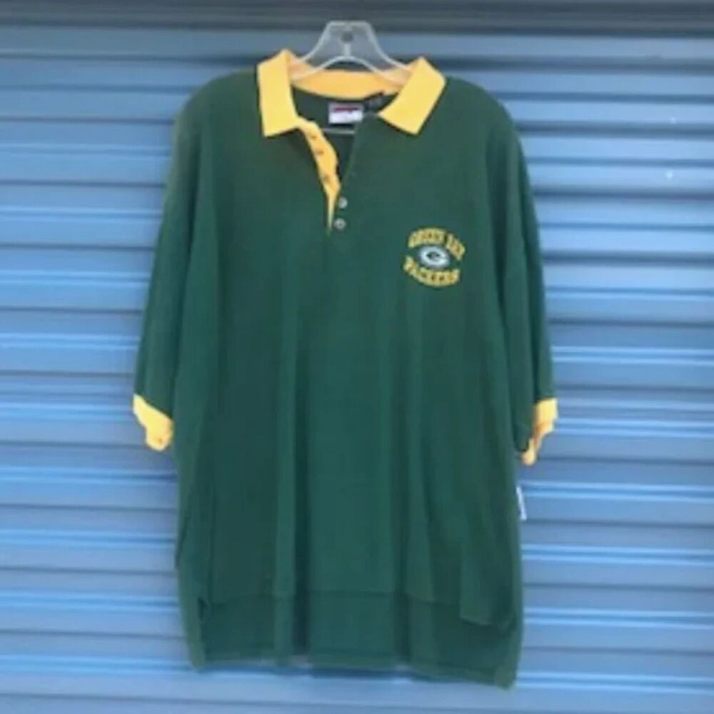 Size: Extra Large (46-48} Polo Golf Shirt Green Bay Packers